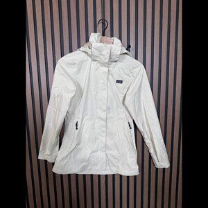 Patagonia Shell Jacket XS Womens Fleece hooded Pocket Zip H2NO